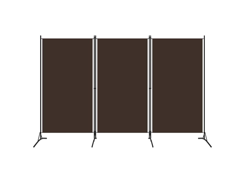  Paravent | cloison de séparation 3 panneaux marron 260x180 cm  - Conforama A