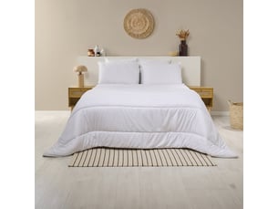 Pack couette chaude 140x200cm + oreiller moelleux 60x60cm coton bio