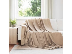Couverture jetée de canapé 6 pcs camel 270x240 cm 5.08 kg polaire