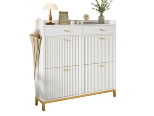 Meuble à chaussures 16 paire(s)  HAVRYA   coloris blanc