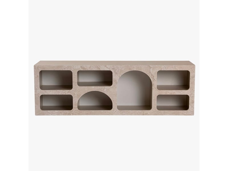  Meuble tv 7 niches beige  - Conforama A
