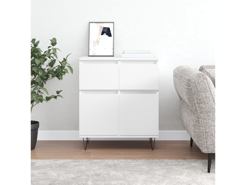  Buffet - bahut - meuble de rangement blanc 60x35x70 cm bois d'ingénierie  - Conforama B