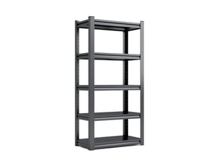 Étagère de rangement 5 niveaux modulable en métal noir 90 x 40 x 183 cm