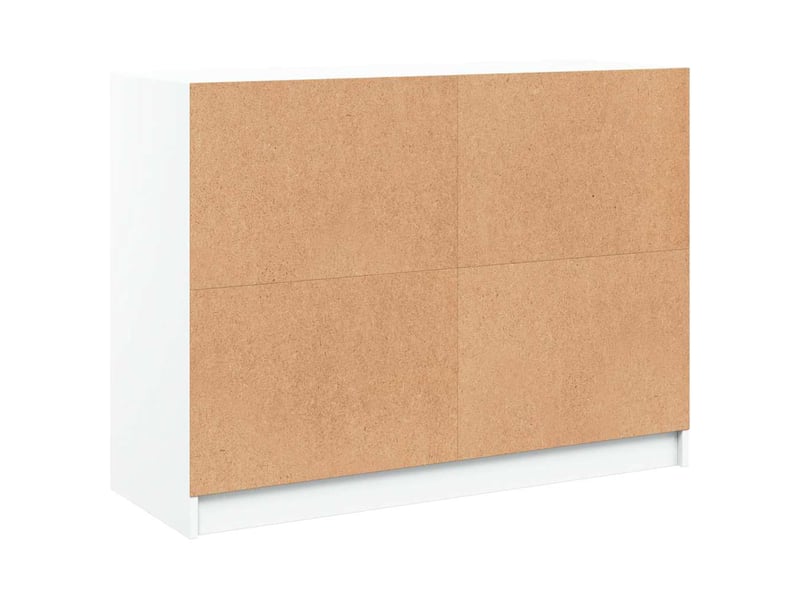  Buffet - bahut - meuble de rangement blanc 102x37x75,5 cm bois d'ingénierie  - Conforama E