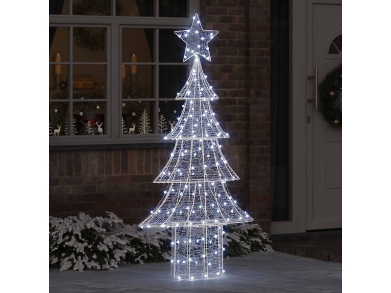 Sapin de noël - arbre de noël 240 led blanc froid 180 cm acrylique - Conforama B
