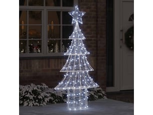 Sapin de noël - arbre de noël 240 led blanc froid 180 cm acrylique