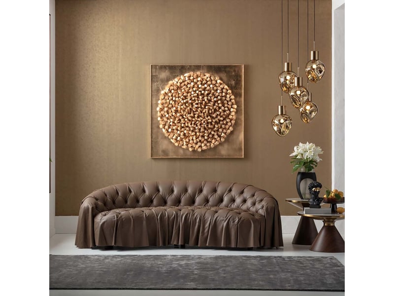  déco murale xl mikado dorée 120x120cm  - Conforama B