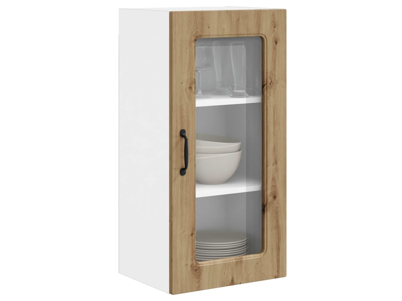  Meuble mural de cuisine | armoire de cuisine 2 pcs chêne artisanal shl3146  - Conforama C