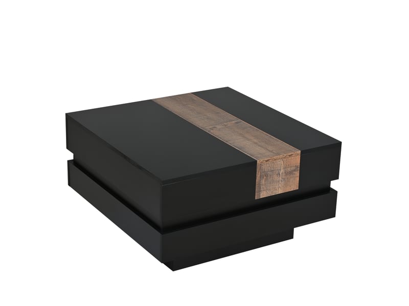  Table basse carrée 70 x 70 cm en panneau de particules  - Conforama R