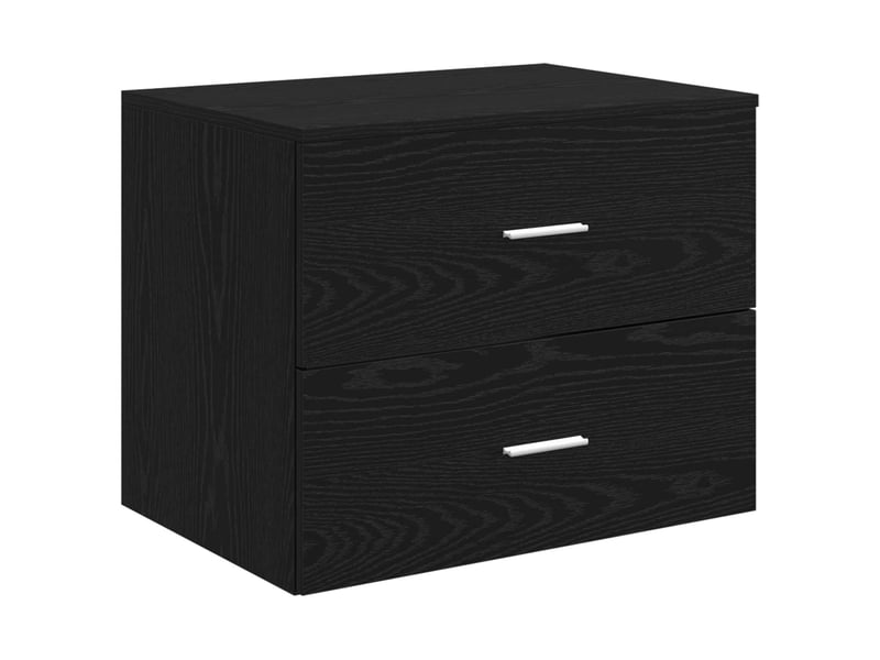  Ensemble de mobilier de salle de bain chêne noir cf64646  - Conforama D
