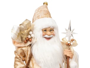 Pere noel dore 60cm