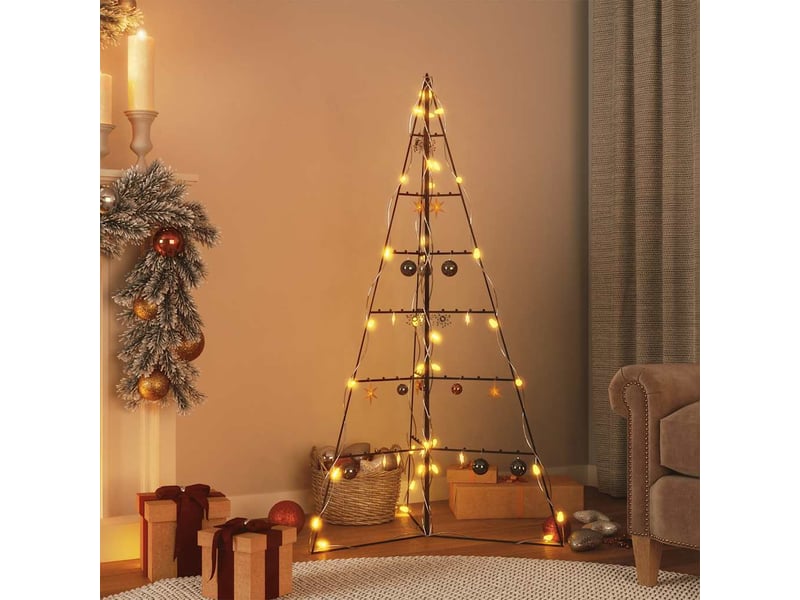  Arbre de noël, sapin de noël en métal pour décoration noir 140 cm  - Conforama B