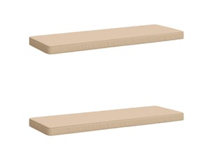 Lot de 2 coussins de banc, coussins d'assise vught 100 % polyester crème cf57942