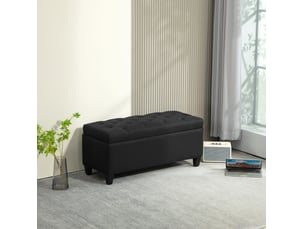 Banquette lit convertible couchage Occasionnel <strong>FLORAGRACE</strong> <strong></strong> noir