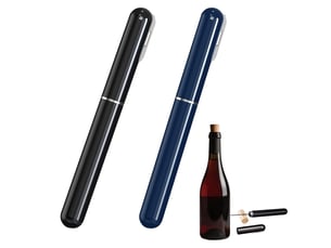 2pcs tire bouchon pompe à air, 2-en-1 tire bouchon avec coupe-papier aluminium, aspect élégant, facile à transporter, pour la maison, le restaurant