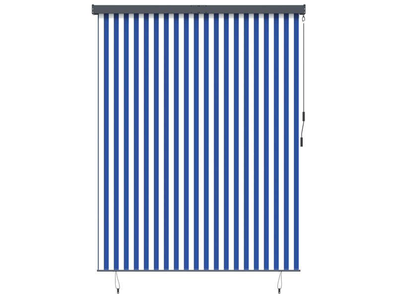 Store enrouleur, store à rouleau bleu et blanc 200 x 250 cm tissu et aluminium cf44958 - Conforama B