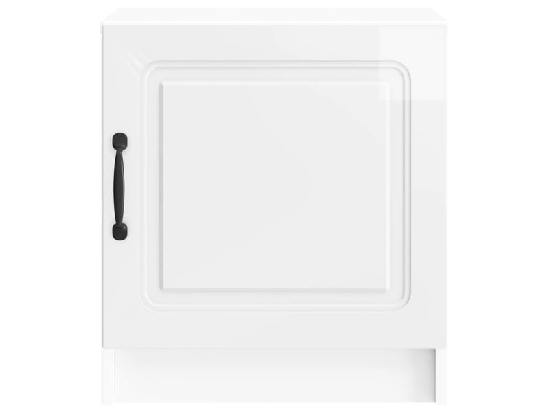  Table de chevet 2 pièces blanc brillant 43 x 34,5 x 47 cm  - Conforama E