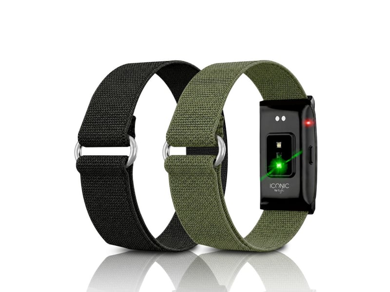  Iconic by yoghi - inbelt ii - bracelet connecté sans écran - 2 bracelets inclus - suivi santé et activité  - Conforama B