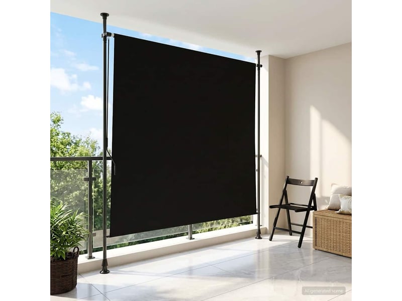 Store enrouleur, store roulant extérieur noir 150 x 270 cm cf47458  - Conforama B