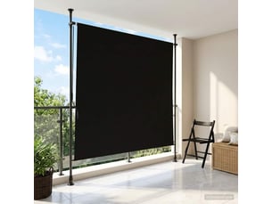 Store enrouleur, store roulant extérieur noir 150 x 270 cm cf47458