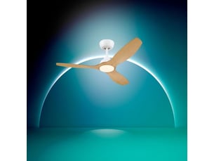 Philips olas 35 ventilateur plafond 132 cm led integree 24 w commande rf blanc