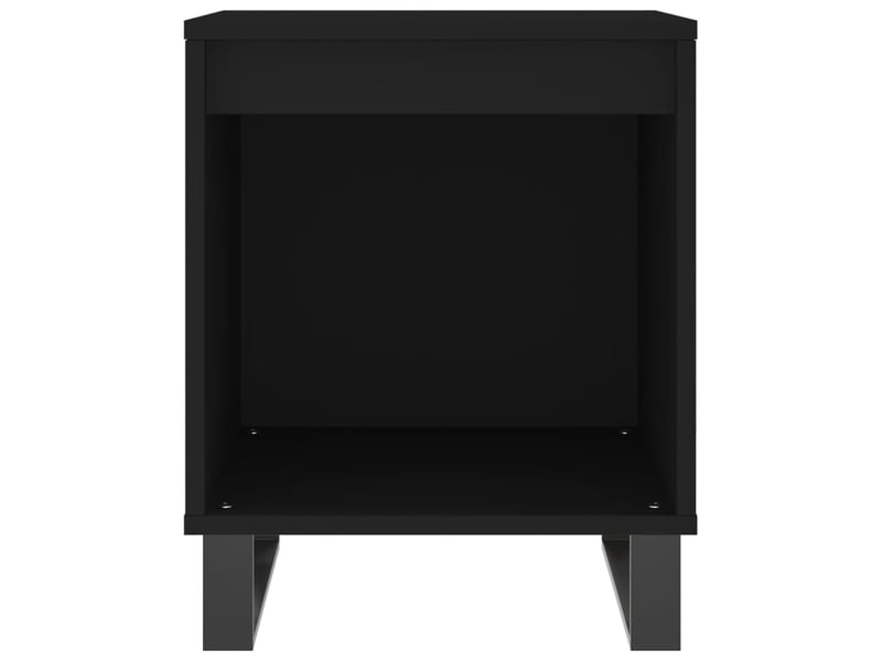  Lot de 2 tables de chevet - cabinet de chevet - table de nuit noir 40x35x50 cm bois d’ingénierie  - Conforama D