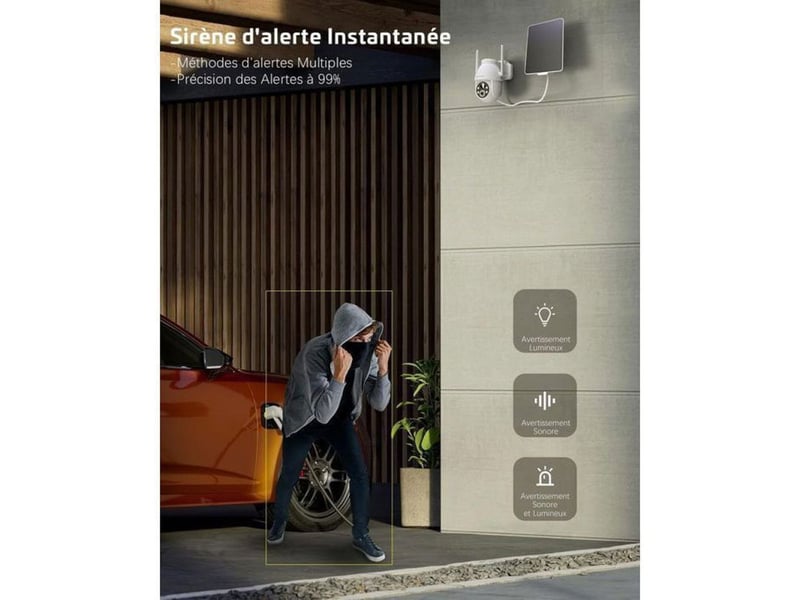  Camera securite solaire exterieur wifi 2k 3mp ptz 360 ip66 detection humaine 149519_AAANZ31813_6_DROPFR - Conforama E