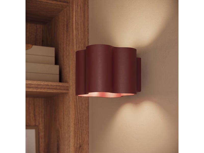  Plafonnier ovio 1 bordeaux gu10 aluminium moderne 10x12x12cm SL.3365 - Conforama D
