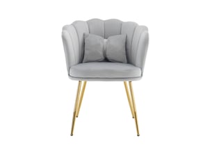Fauteuil fixe ULEVR  Velours gris vendu Par 6