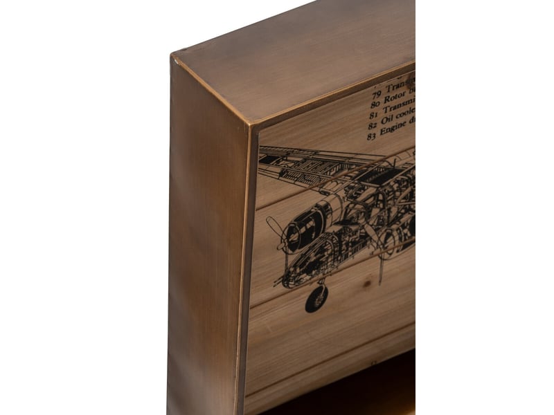  Horloge murale triptyque dagny 225cm doré  - Conforama D
