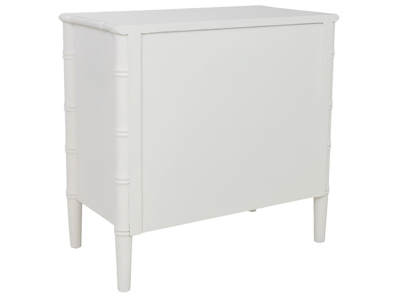  Table de chevet en bois blanc 71x39x68 cm h  - Conforama D