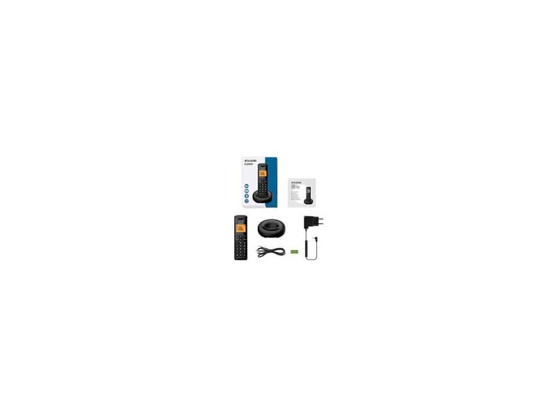  Telephone sans fil dect solo e260 noir avec mains libres, ecran 2 lignes amber et blocage des appels 7605382 - Conforama E