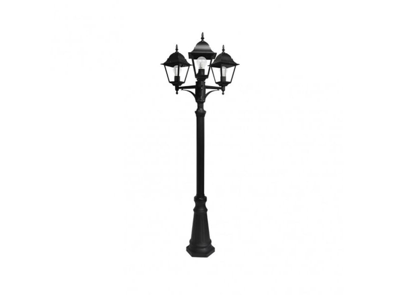  Lampadaire extérieur fabrilamp spica 3 x e27 noir ip44 157-220 x 62 x 62 cm 149243009 - Conforama C