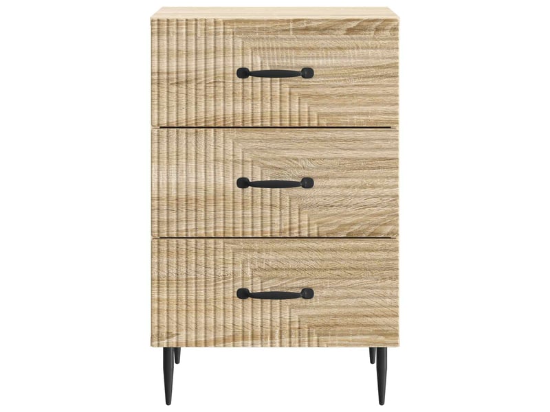  Table de chevet avec tiroir chêne sonoma 43 x 41 x 66,5 cm  - Conforama D
