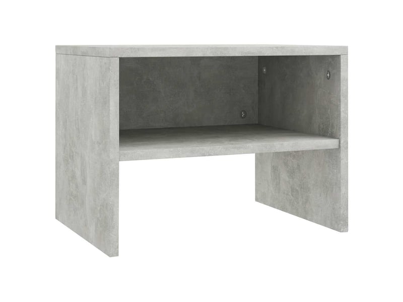  Lot de 2 tables de chevet - cabinet de chevet - table de nuit gris béton 40x30x30 cm bois ingénierie  - Conforama C