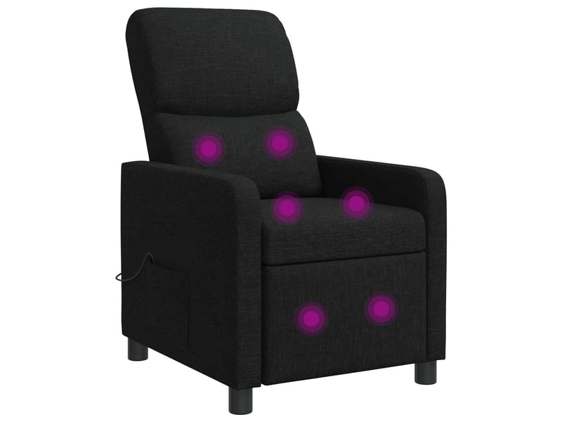 Vidaxl fauteuil de massage inclinable noir polyester - Conforama A