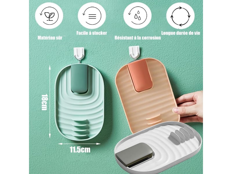 Support de couvercle de pot.vert. Porte-ustensiles de cuisine pliant multifonctionnel, porte-couverts, porte-couvercle de casserole, porte-cuillère  - Conforama E