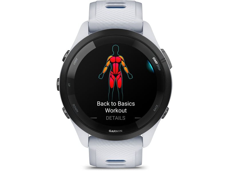  Montre gps 46 mm amoled 1,3 verre gorilla avec bracelet silicone blancbleu 010-02810-11 - Conforama B