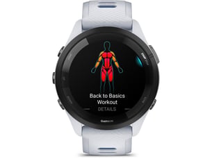 Montre gps 46 mm amoled 1,3 verre gorilla avec bracelet silicone blancbleu