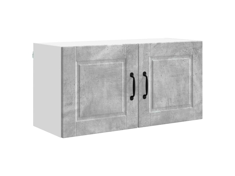  Armoire de cuisine gris béton 80x31x40cm bois d'ingénierie shl7307  - Conforama A