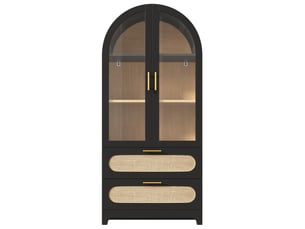 Bibliotheque coloris  noir  SWEIKO  - 80 cm x 175 cm
