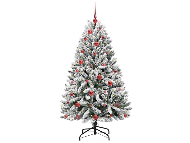  Sapin de noël, arbre de noël artificiel 150 cm 150 led blanc chaud shl1419  - Conforama C