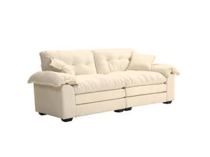 Canapé droit fixe MODENVIE 2 places Tissu beige