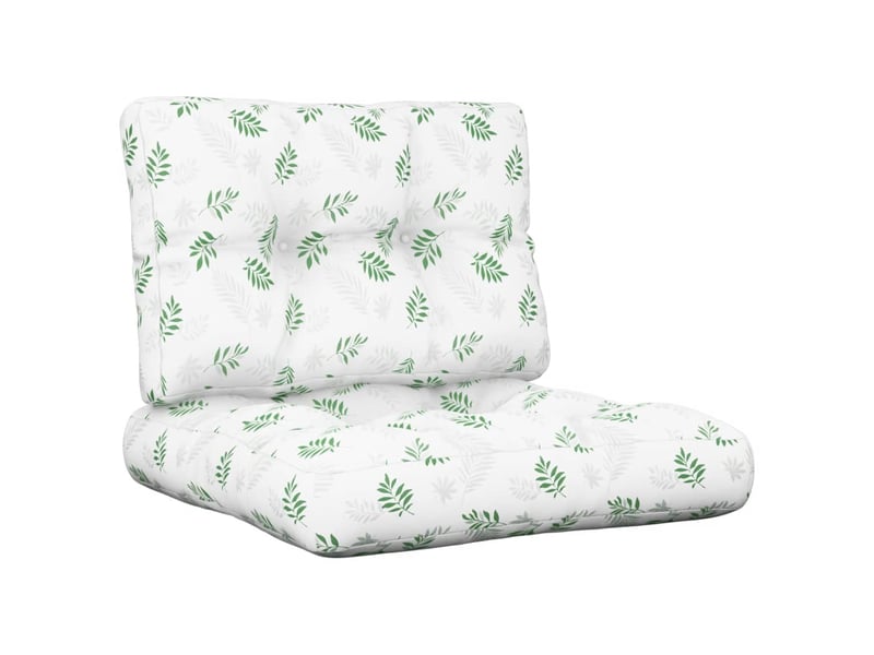  Lot de 2 coussins de palette, coussins de canapé motif de feuilles tissu cf59562  - Conforama A