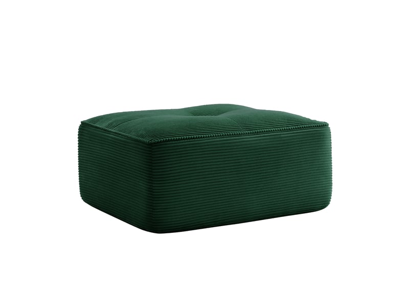  Ottoman cordelia en velours côtelé -vert SF2025005012 - Conforama E