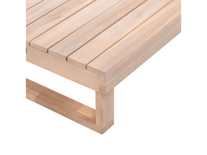  Table basse de jardin marettimo 60 cm 110 cm bois d'acacia certifié marron clair  - Conforama E