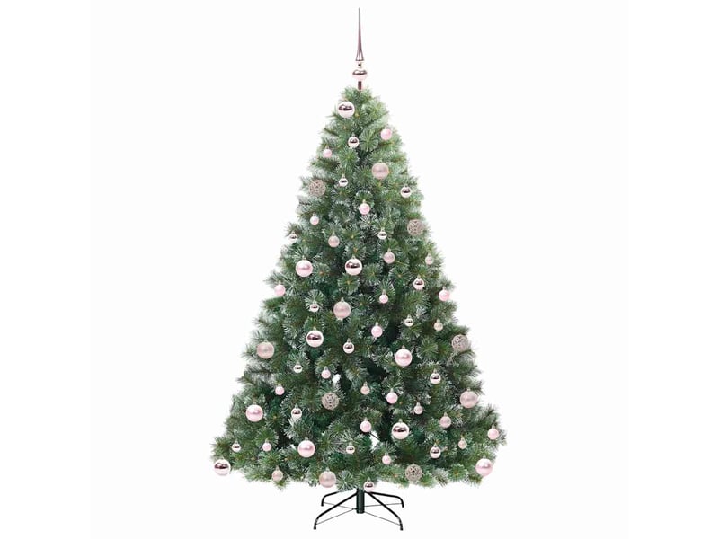 Sapin de noël - arbre de noël artificiel avec 300 led vert 180 cm pe et pvc - Conforama D