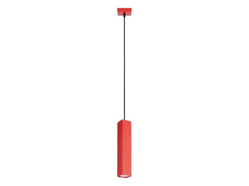  Suspension rayo 1 rouge aluminium moderne 118x8x8cm SL.3253 - Conforama A