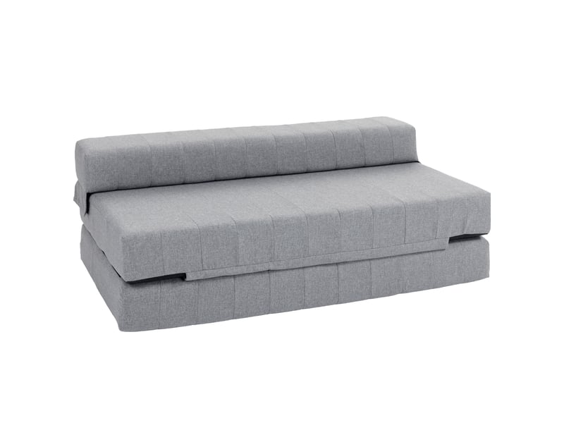  Canapé-lit pliant 2 en 1 138x80x50 cm 2 places gris  - Conforama A