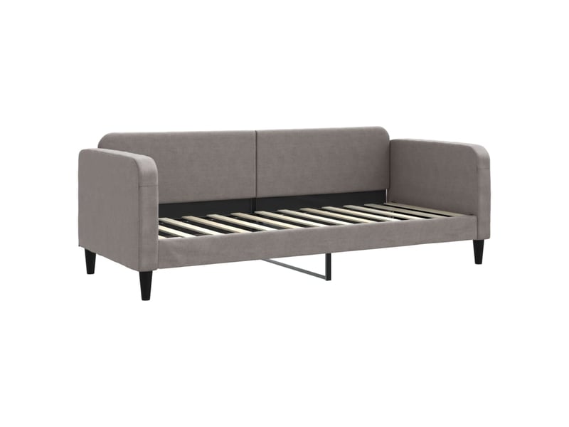  Lit simple- lit adulte -  lit de repos sans matelas taupe 80x200 cm tissu  - Conforama A
